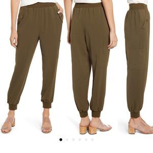 Nordstrom All In Favor Olive Cargo Joggers Size XL